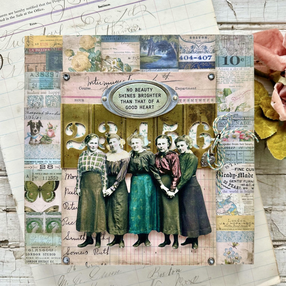 Tim Holtz Idea-ology VIGNETTE DISPLAY PANEL th94244 Good heart | color-code:ALT01