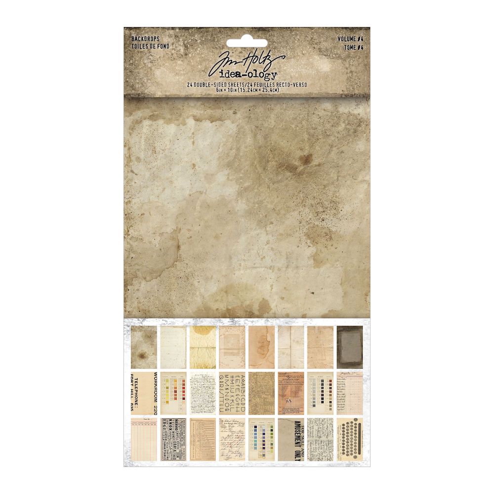 Tim Holtz Idea-ology BACKDROPS VOLUME 4 th94308