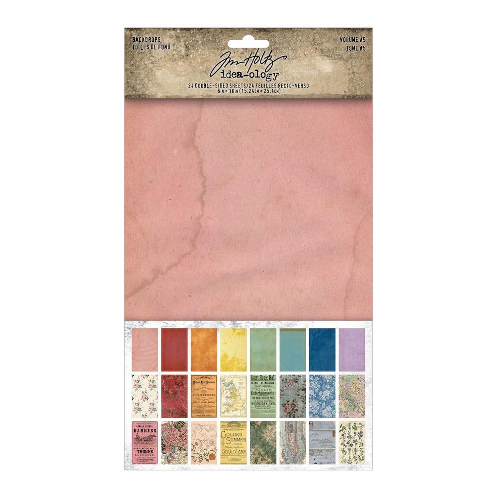 Tim Holtz Idea-ology BACKDROPS VOLUME 5 th94309
