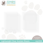 Simon Says Stamp CLEAR ACETATE SHEETS 10 pack ssp1026 Be Creative