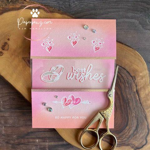Clear Lightweight Acetate Elegant Wedding Card | color-code:ALT10