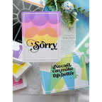 Simon Says Cling Stamps Sunshine Background sss102675 Sorry Cards | color-code:ALT06