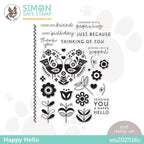 Simon Says Clear Stamps HAPPY HELLO sss202516c