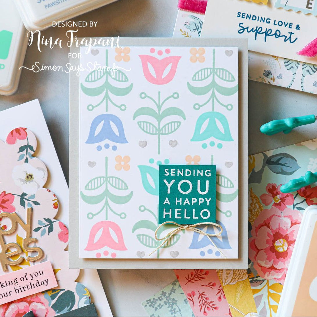 Repeated Florals Card | color-code:ALT01