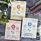 Simon Says Clear Stamps HAPPY HELLO sss202516c Vintage Modern Flowers card | color-code:ALT17