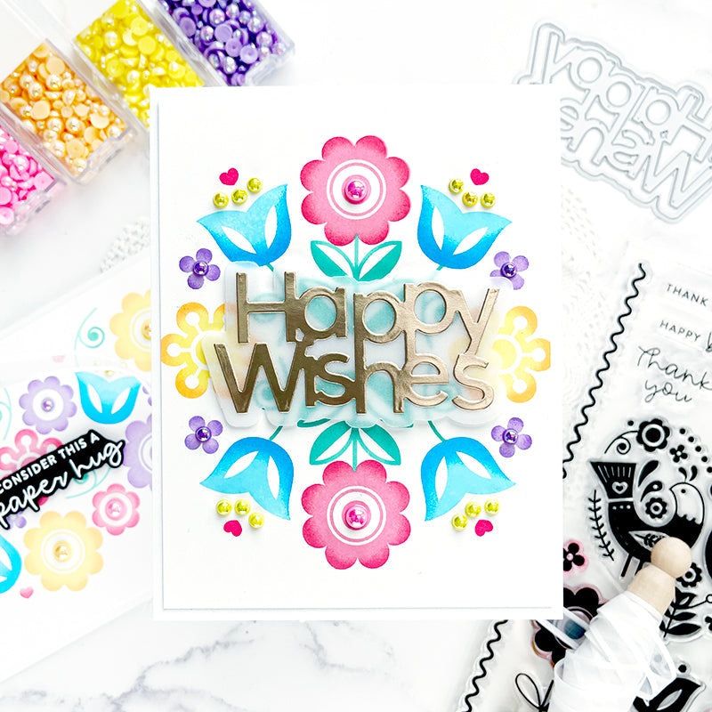 Happy Wishes Floral Card | color-code:ALT03