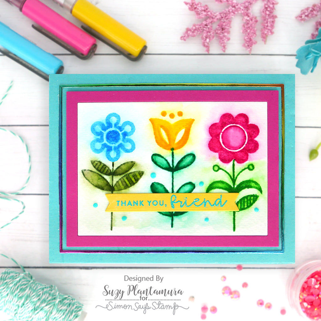 Three Simple Flowers | color-code:ALT10