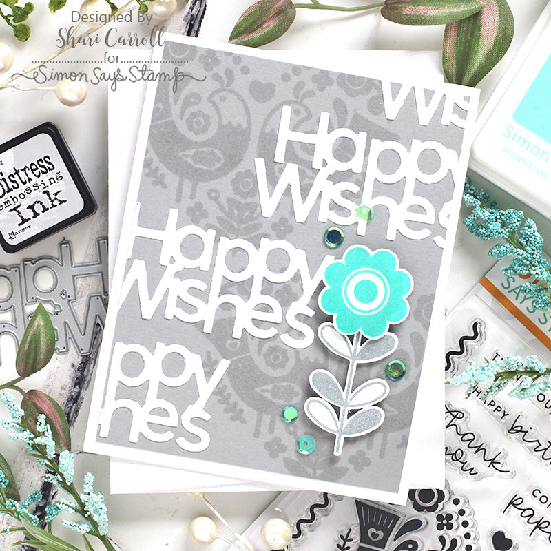 Repeated Happy Wishes Card | color-code:ALT11