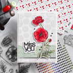 Simon Says Clear Stamps POPPY PERFECTION sss202517c Miss You Card  | color-code:ALT01