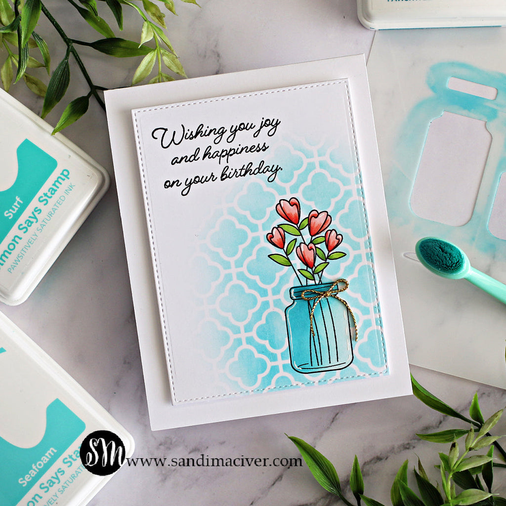 Simon Says Clear Stamps Garden Fresh sss202693c Spring Birthday Card | color-code:ALT04