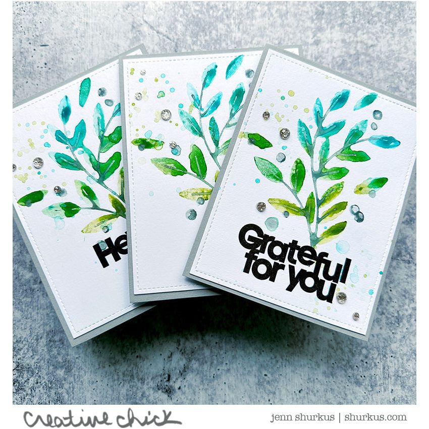 Simon Says Clear Stamps BIG AND BOLD 2 sss302614c Card Set | color-code:ALT03