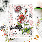 Simon Says Stamp POPPY PERFECTION Wafer Dies sssd112617c Hugs Card | color-code:ALT05