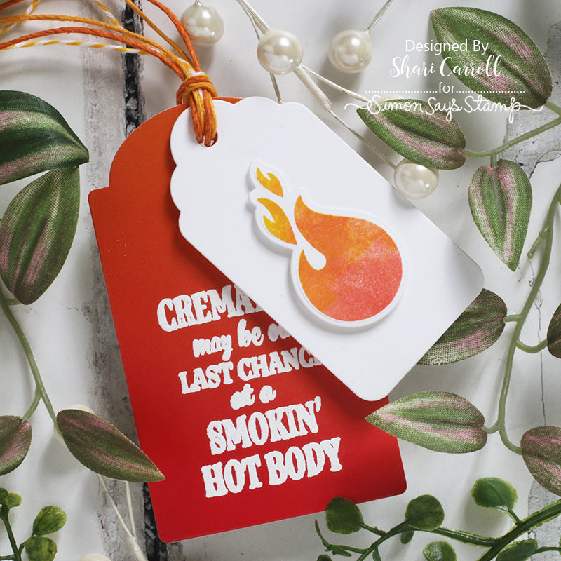 Simon Says Stamp Hot Flashes Wafer Dies sssd112789c Funny Menopause Tag | color-code:ALT01