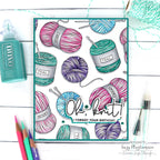 Simon Says Stamp Yarn Love Words Wafer Dies sssd112791c Yarn Pun Card | color-code:ALT03