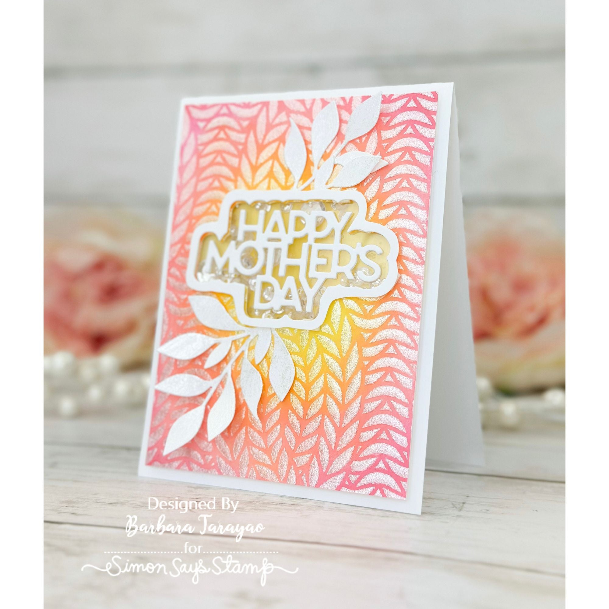 Simon Says Stamp Simple Mother's Day Wafer Dies sssd112794 Mother's Day Card | color-code:ALT04