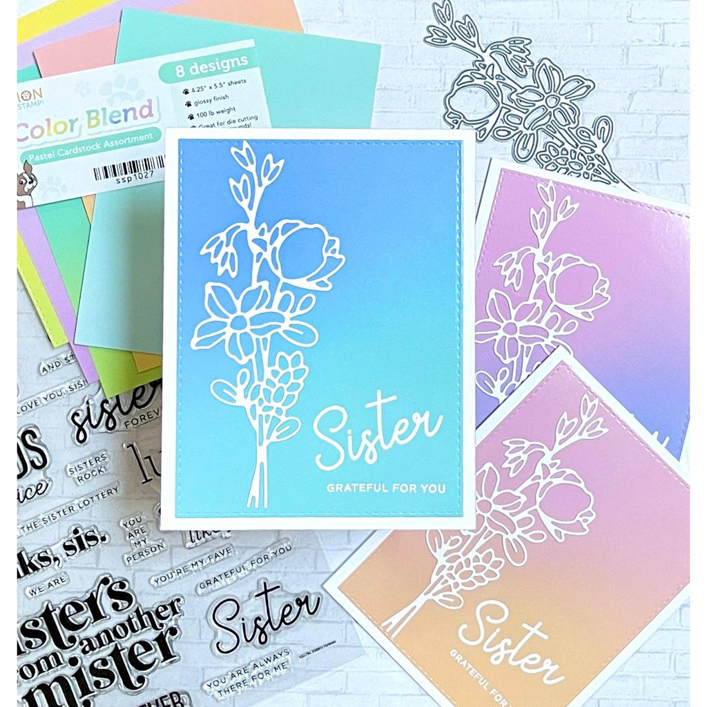 Simon Says Stamp Delicate Florals Wafer Die sssd112800  Delicate Florals Sisters Cards | color-code:ALT10