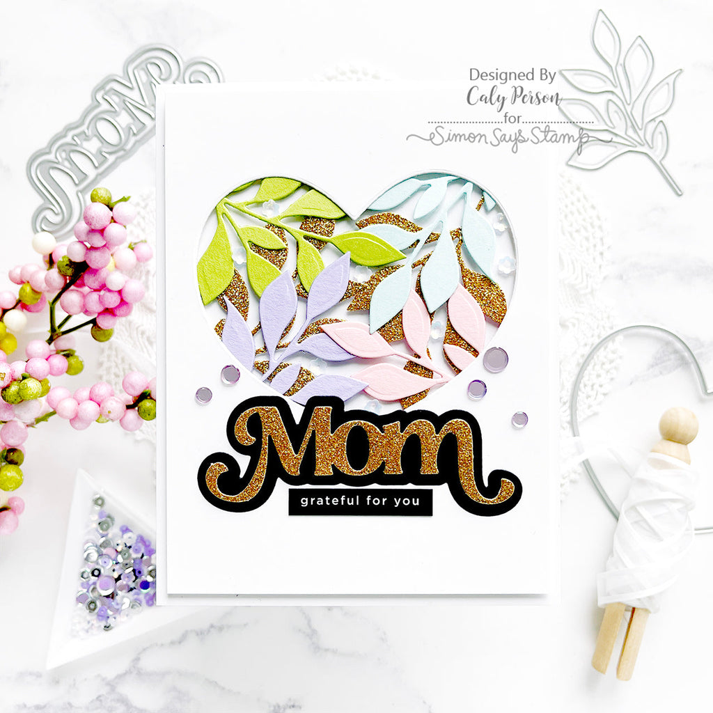 Simon Says Stamp Fancy Mom And Shadow Wafer Dies sssd112801 Mom Card | color-code:ALT01