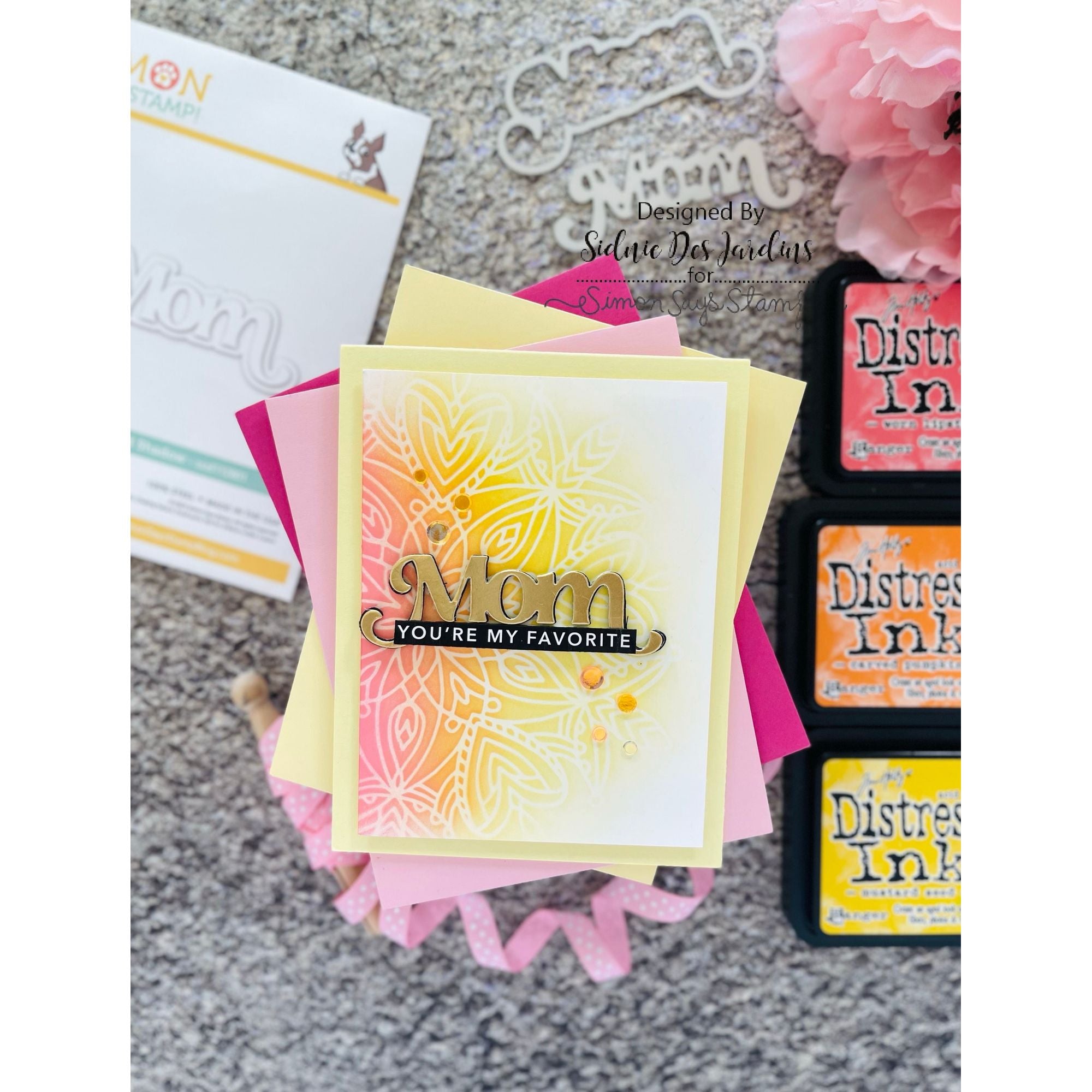 Simon Says Stamp Fancy Mom And Shadow Wafer Dies sssd112801 Mom Card | color-code:ALT05