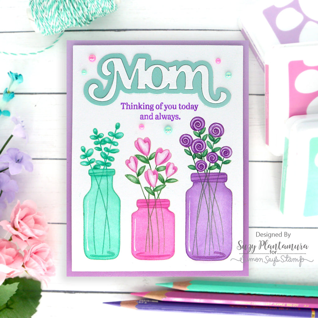 Simon Says Stamp Fancy Mom And Shadow Wafer Dies sssd112801 Mom Card | color-code:ALT06