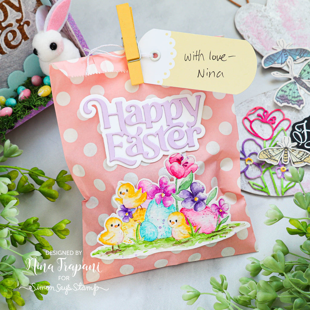 Simon Says Stamp SWEET TWEETS Wafer Dies sssd112811c Easter Treat Bag | color-code:ALT03