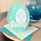 Simon Says Stamp Spring Blossoms Wafer Die sssd112814 Oval Gracias Card | color-code:ALT03