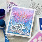 Simon Says Stamp Rose Winged Butterfly Wafer Die sssd112825 Butterfly Mom Card | color-code:ALT01