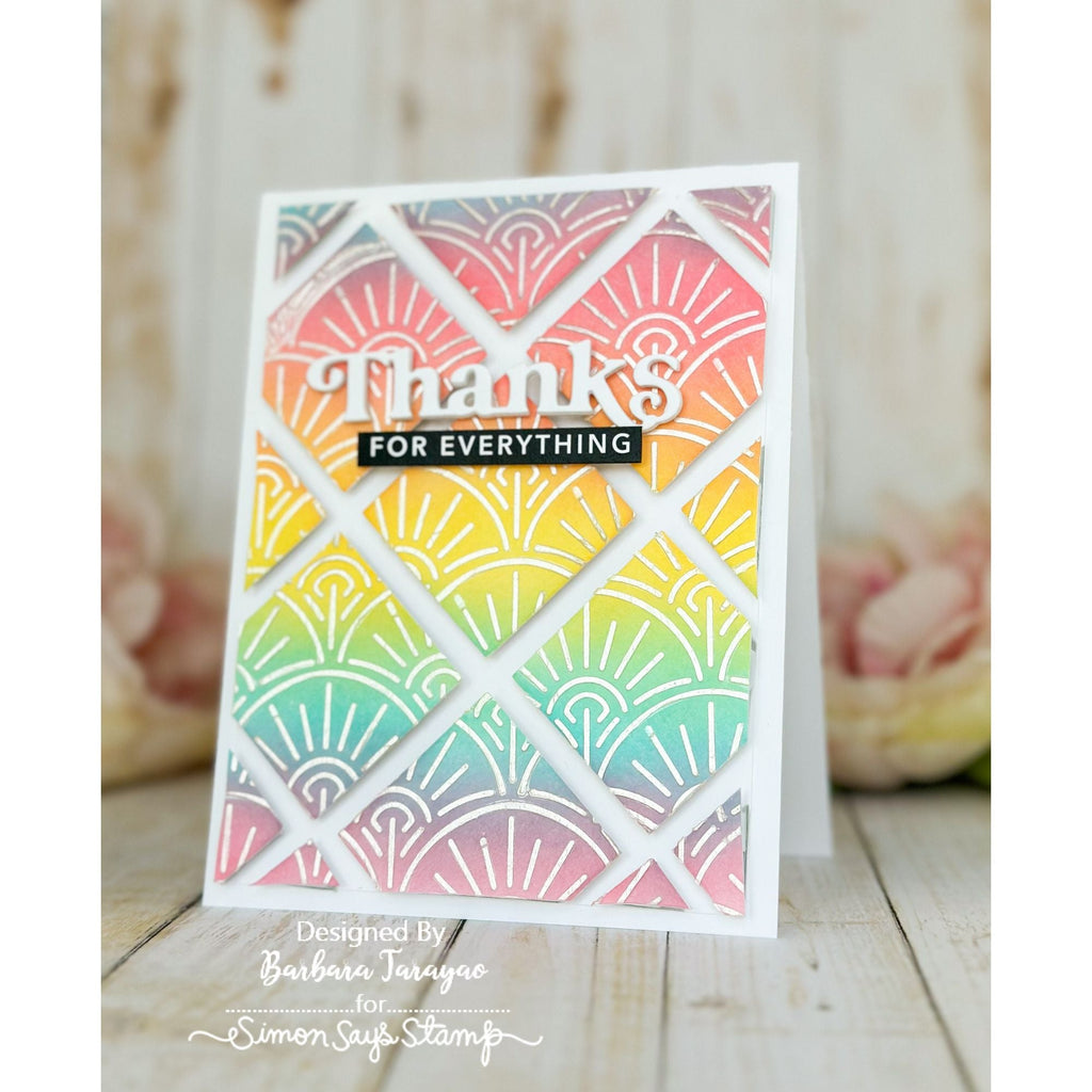 Simon Says Stamp SINGLE SQUARE Wafer Dies sssd112832 Squares Thanks Card  | color-code:ALT04