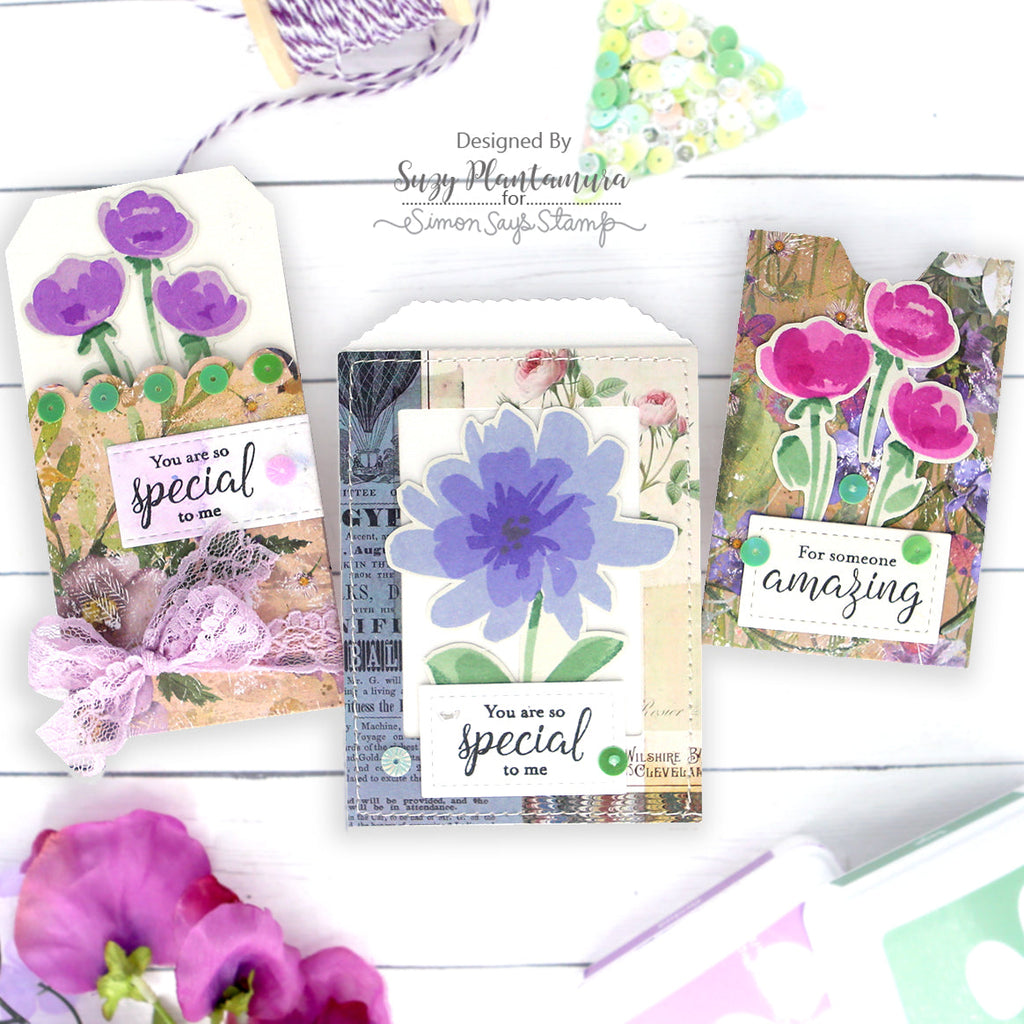 Simon Says Stamp Fresh Air Flowers Wafer Dies sssd112837c Mother's Day Gift Card Holders | color-code:ALT03