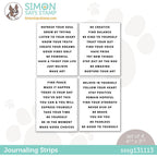 Simon Says Stamp JOURNALING SENTIMENT STRIPS sssg131113 Be Creative