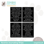 Simon Says Stamp REVERSE JOURNALING SENTIMENT STRIPS sssg131114 Be Creative