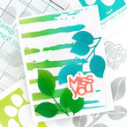Miss You Leaves Card | color-code:ALT08