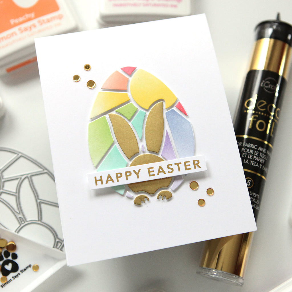 Simon Says Stamp Stencil Set Bunny Egg ssst221671c  Bunny Egg Card | color-code:ALT03