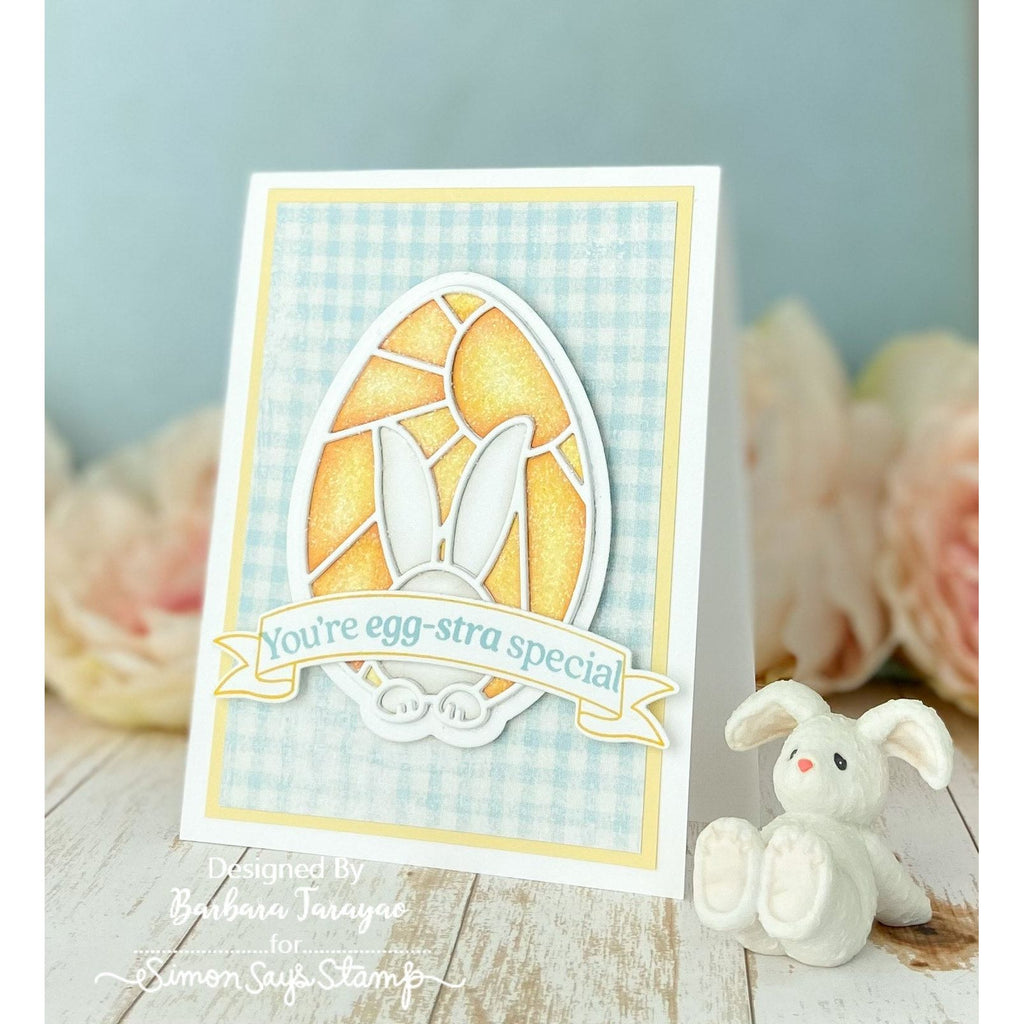 Simon Says Stamp Stencil Set Bunny Egg ssst221671c  Bunny Egg Card | color-code:ALT04