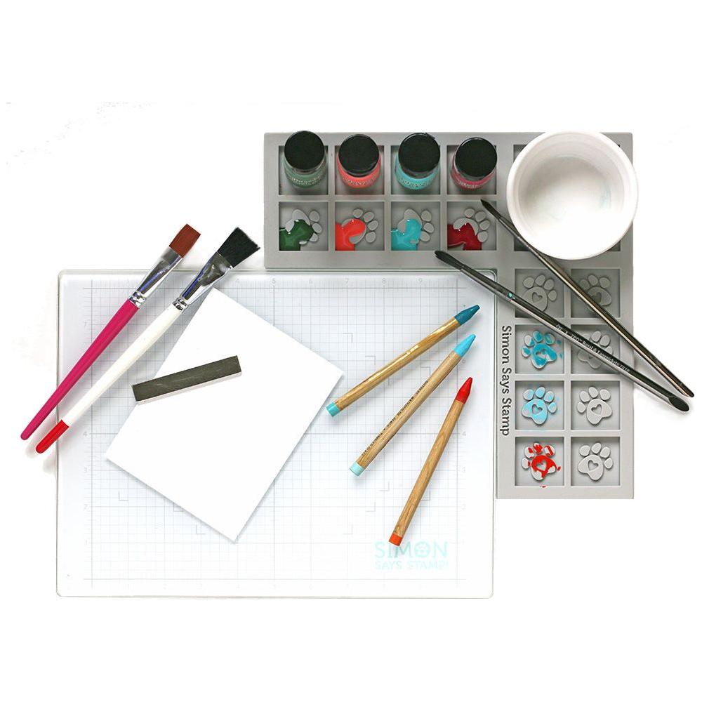 Simon Says Stamp CORNER INK CUBE HOLDER st0102 With Distress Watercolor Pencils | color-code:ALT03