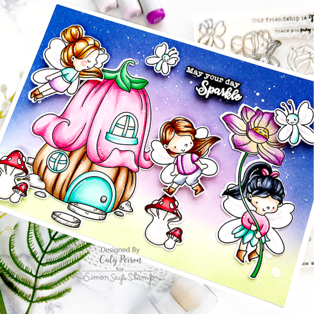 Tim Holtz Distress Oxide Ink Pad BLUEPRINT SKETCH Ranger tdo55822 Magical Spring Card | color-code:ALTM8