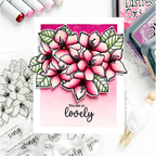 Tim Holtz Distress Oxide Ink Pad TATTERED ROSE Ranger tdo56263 Floral You Are So Lovely Card | color-code:ALT0994
