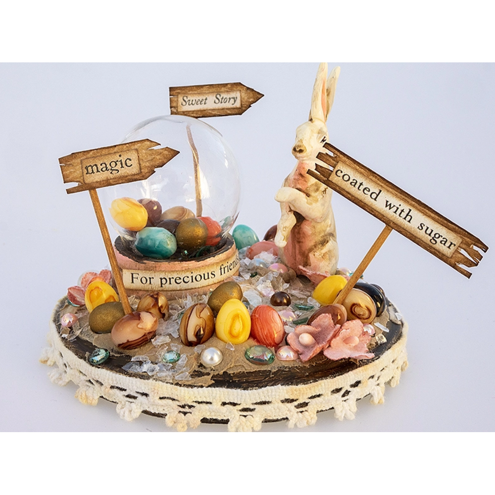 Tim Holtz DISTRESS MICA FLAKES Ranger tdr69140 Easter Egg Hunt Mixed Media Project | color-code:ALT09
