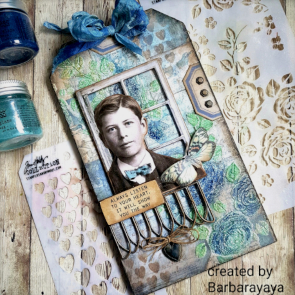 Tim Holtz Idea-ology BASEBOARDS WINDOW FRAMES th94248 Media Tag | color-code:ALT01