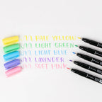 Tombow Fudenosuke Pastel Brush Pens 56448