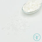 Trinity Stamps White Sparkle Spots Flat Confetti Embellishment Box tsb-395 Glittered Dots